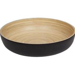 Saladier noir en bambou forme ronde^Gifi New