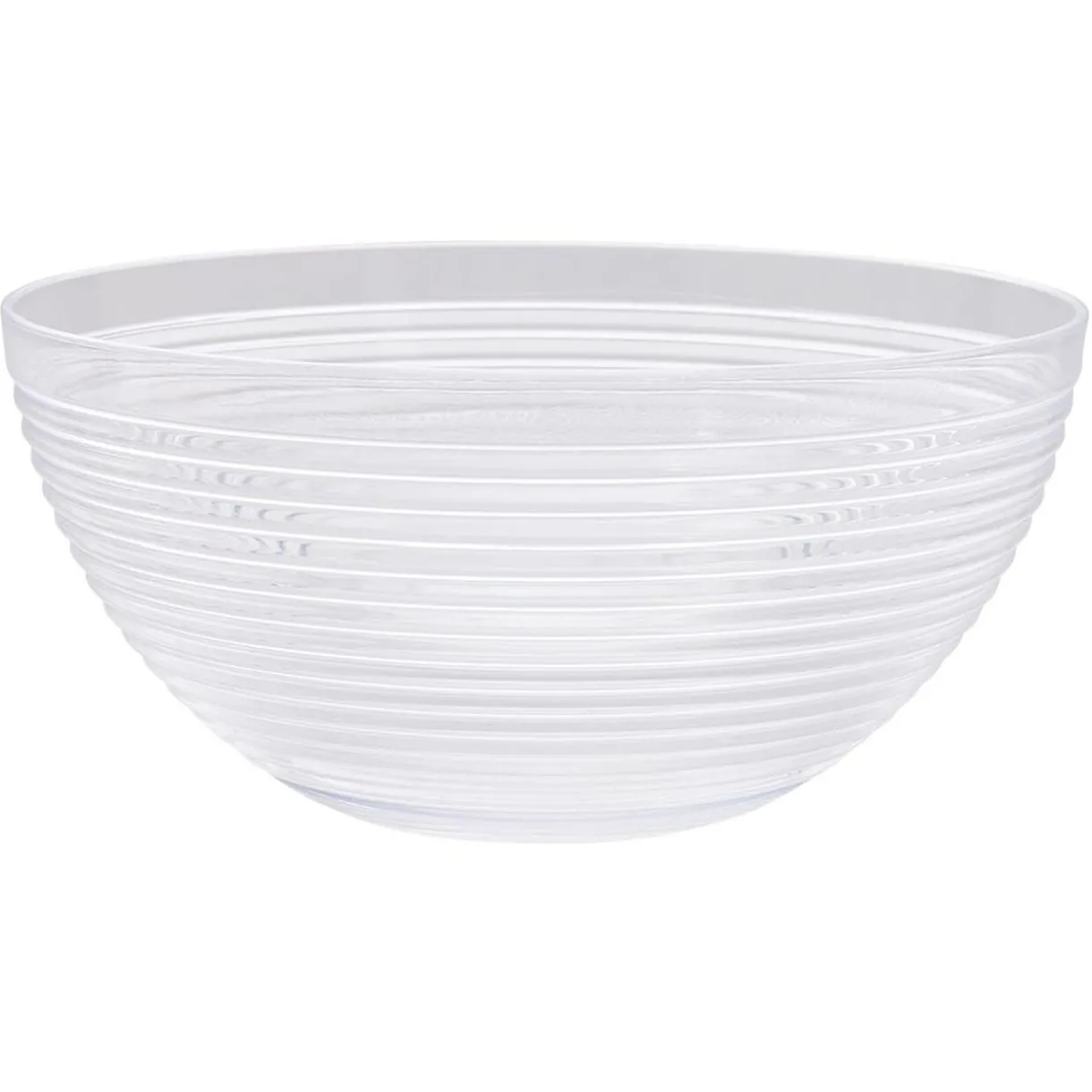 Saladier plastique strié noir transparent Ø17xH8,5cm^Gifi Outlet