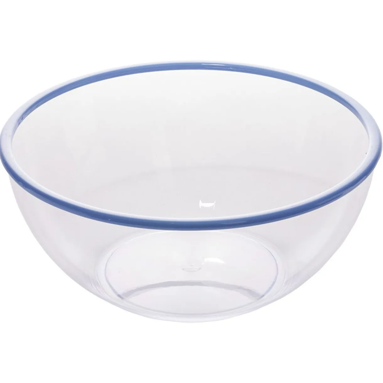 Saladier plastique transparent bordure coloré Ø28xH12,2cm^Gifi Discount