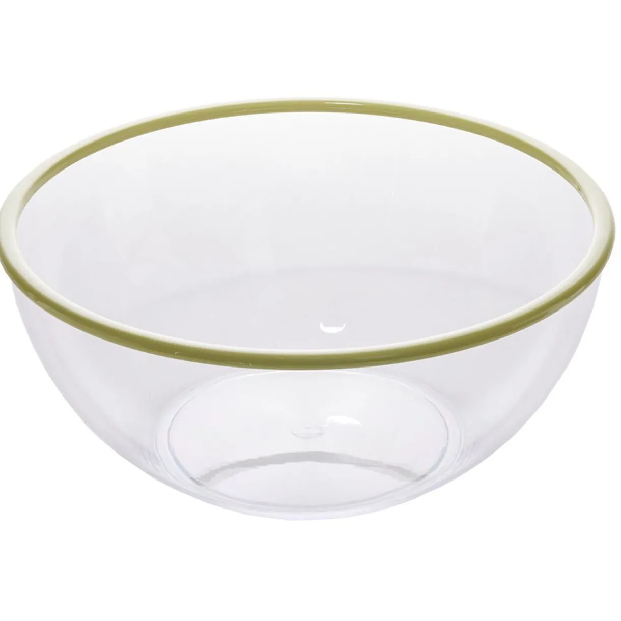 Saladier plastique transparent bordure coloré Ø28xH12,2cm^Gifi Discount