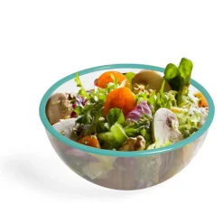 Saladier plastique transparent bordure colorée Ø28xH12cm - 3 coloris^Gifi Clearance