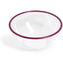 Saladier plastique transparent bordure colorée Ø28xH12cm - 3 coloris^Gifi Clearance