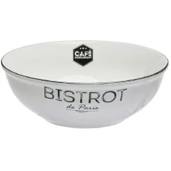 Saladier porcelaine blanc Bistrot de Paris^Gifi New