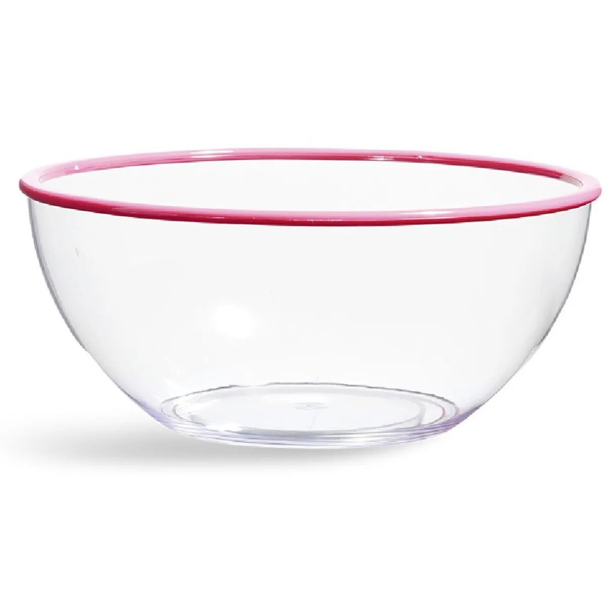 Saladier transparent au bord coloré^Gifi Hot