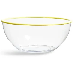 Saladier transparent au bord coloré^Gifi Hot
