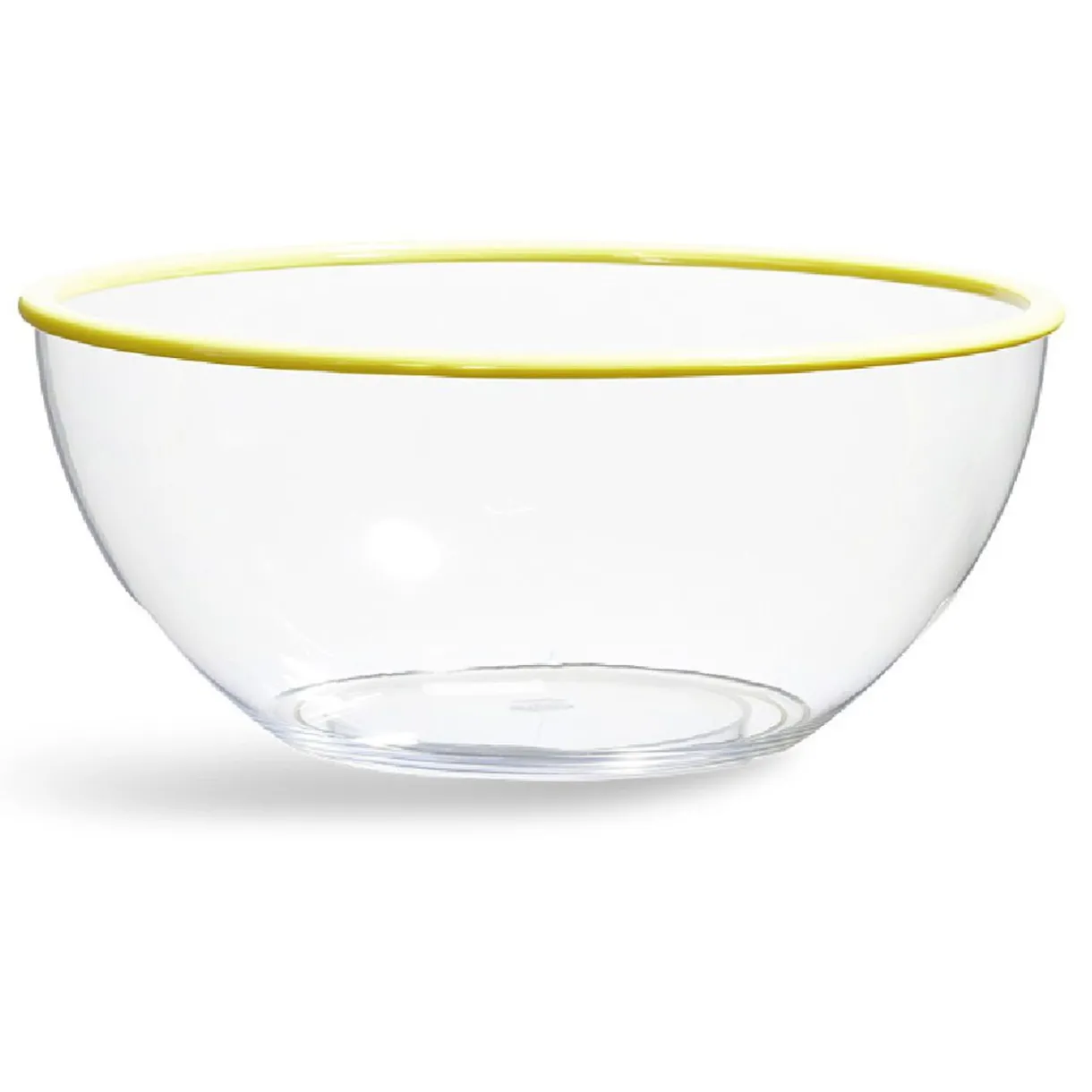 Saladier transparent au bord coloré^Gifi Hot