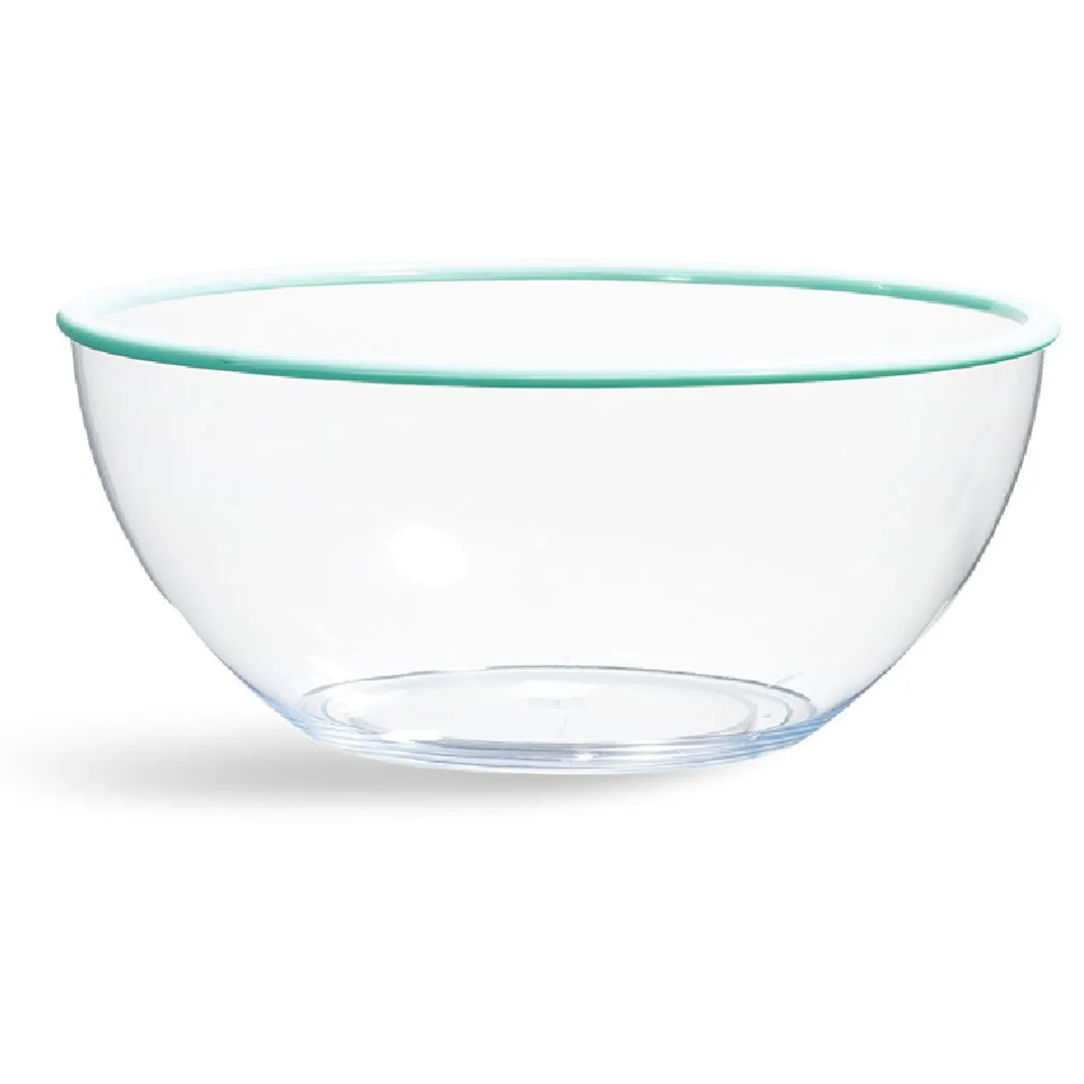 Saladier transparent au bord coloré^Gifi Hot