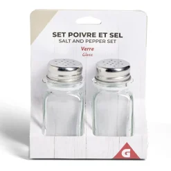 Salière et poivrière en verre^Gifi Best