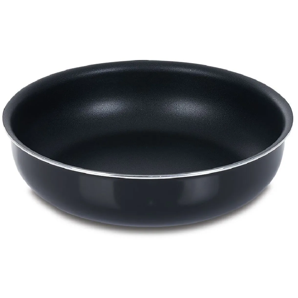 Sauteuse aluminium noir avec couvercle verre et poignée amovible Ø24cm^Gifi Best