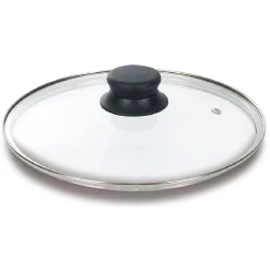Sauteuse aluminium noir avec couvercle verre et poignée amovible Ø24cm^Gifi Best