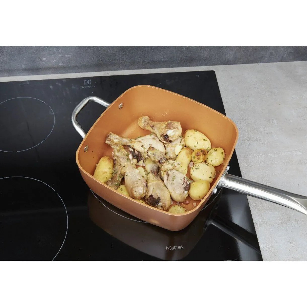 Sauteuse multifonctions cuivrée^Gifi Sale