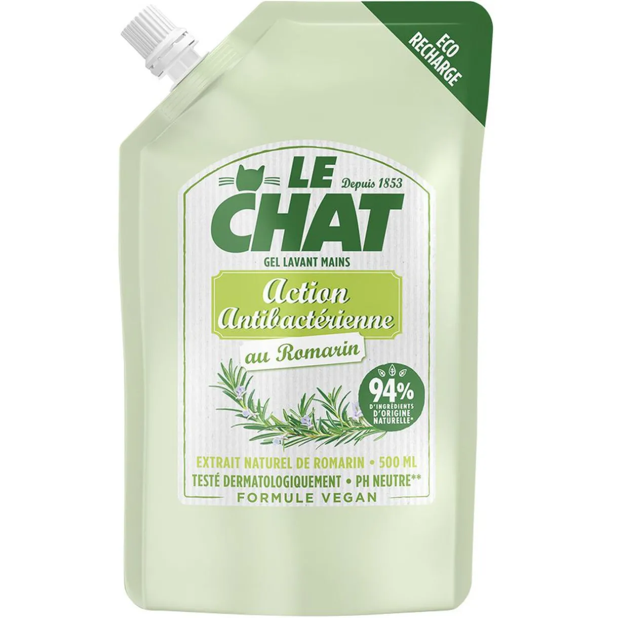 New Gifi Savon liquide romarin Le Chat recharge 500ml