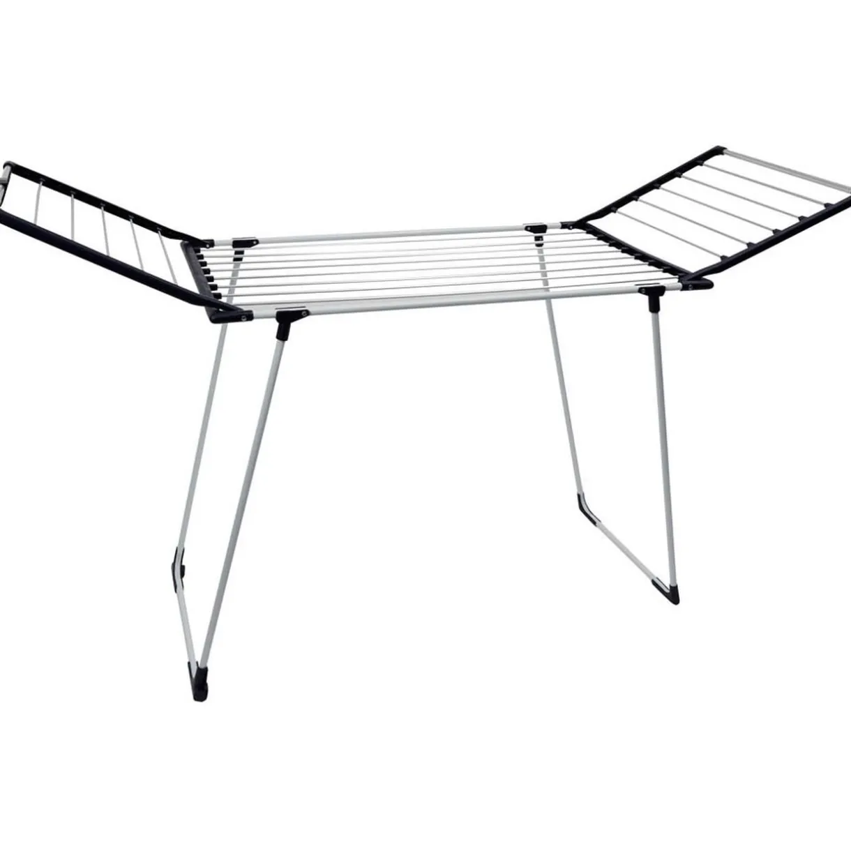 Entretien Du Linge|Gifi Séchoir à linge horizontal blanc et bleu 20 m d'étendage