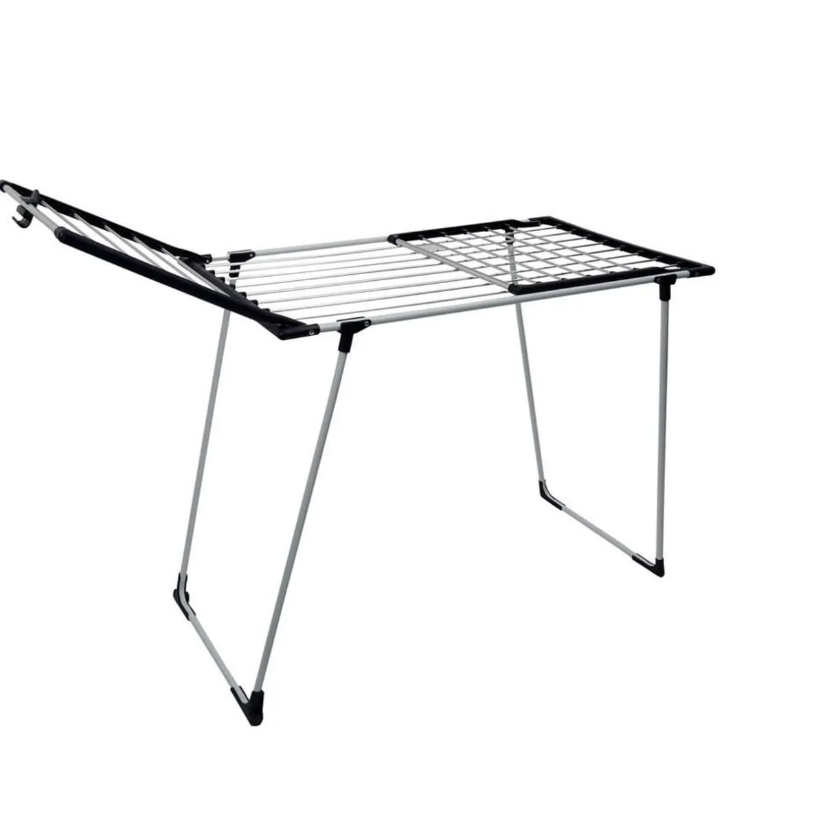 Entretien Du Linge|Gifi Séchoir à linge horizontal blanc et bleu 20 m d'étendage