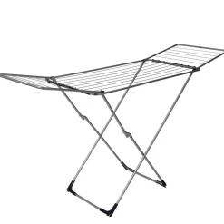 Entretien Du Linge|Gifi Séchoir à linge horizontal gris et bleu 18 m d'étendage