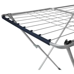 Entretien Du Linge|Gifi Séchoir à linge horizontal gris et bleu 18 m d'étendage