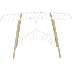 Entretien Du Linge|Gifi Séchoir à linge horizontal étendoir effet bois 15m