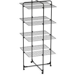 Entretien Du Linge|Gifi Séchoir 4 niveaux acier laqué anti-rouille 40m