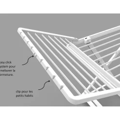 Entretien Du Linge|Gifi Séchoir pliable en résine étendoir à linge 21m