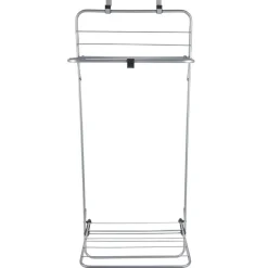 Entretien Du Linge|Gifi Séchoir porte 2 niveaux gris et noir