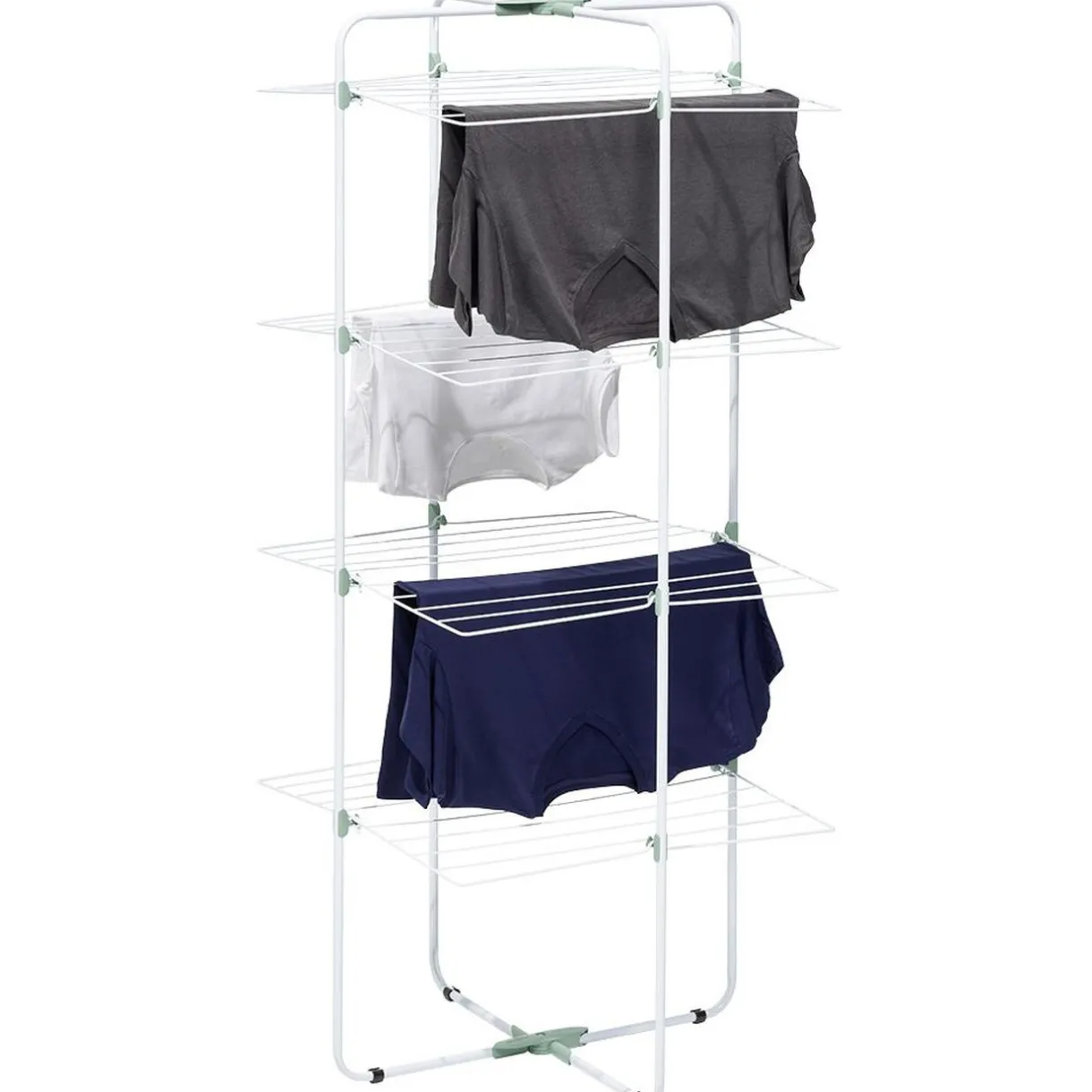 Entretien Du Linge|Gifi Séchoir tour sur roulettes étendoir à linge 4 niveaux