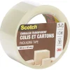 New Gifi Scoth Adhésif transparent pour carton et emballage 66m x 48 mm