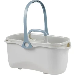 Nettoyage Et Entretien|Gifi Seau de ménage 11L avec panier gris et bleu