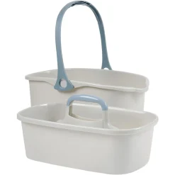 Nettoyage Et Entretien|Gifi Seau de ménage 11L avec panier gris et bleu