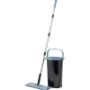 Nettoyage Et Entretien|Gifi Seau essoreur + balai plat noir et bleu 8L