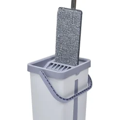 Nettoyage Et Entretien|Gifi Seau essoreur avec balai plat pliable 8 L