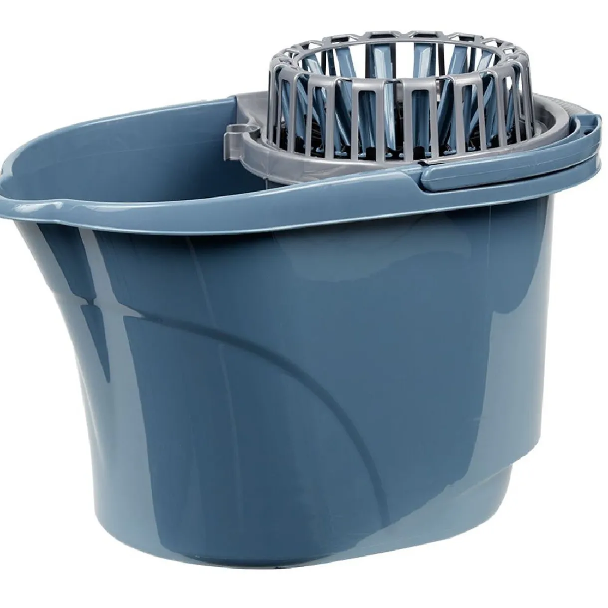 Nettoyage Et Entretien|Gifi Seau essoreur mécanique gris et bleu 17 L