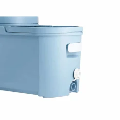 Nettoyage Et Entretien|Gifi Seau essoreur rétractable avec balai bleu gris et blanc