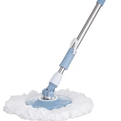 Nettoyage Et Entretien|Gifi Seau essoreur rétractable avec balai bleu gris et blanc