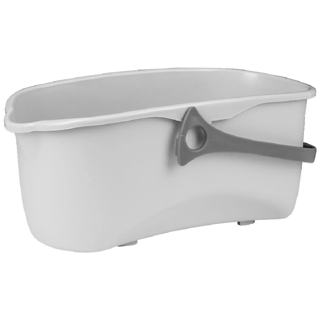 Nettoyage Et Entretien|Gifi Seau rectangulaire en plastique blanc et gris