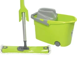 Nettoyage Et Entretien|Gifi Seau Wash Easy à roulettes Paul Masquin vert et gris