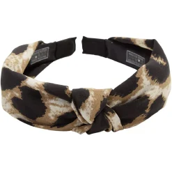 New Gifi Serre tête gros noeud imprimé léopard