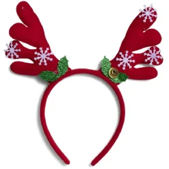 Sale Gifi Serre tête renne à grelots rouge et blanc