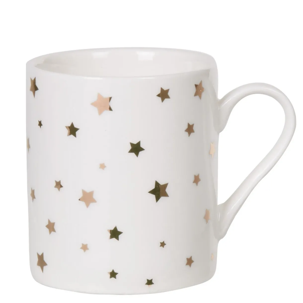 Service à café faïence blanc rose or 6 personnes^Gifi Online