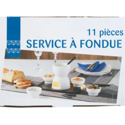 Service à fondue 11 pièces^Gifi Discount