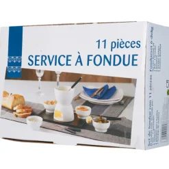 Service à fondue 11 pièces^Gifi Discount