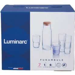 Service 7 pièces carafe et verre x6^Gifi Clearance