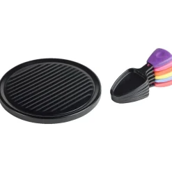 Service à raclette grill caquelon multicolore 6 personnes^Gifi Discount