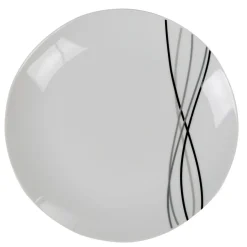 Service à vaisselle 12 pièces porcelaine blanche^Gifi Outlet