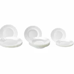 Service à vaisselle Louis XV Arcopal blanc 18 pièces^Gifi