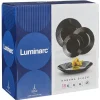 Service à vaisselle Luminarc Harena noir 18 pièces^Gifi New