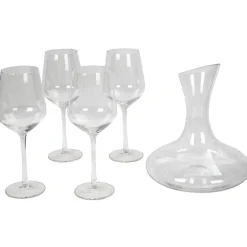 Service carafe à décanter et 4 verres^Gifi New