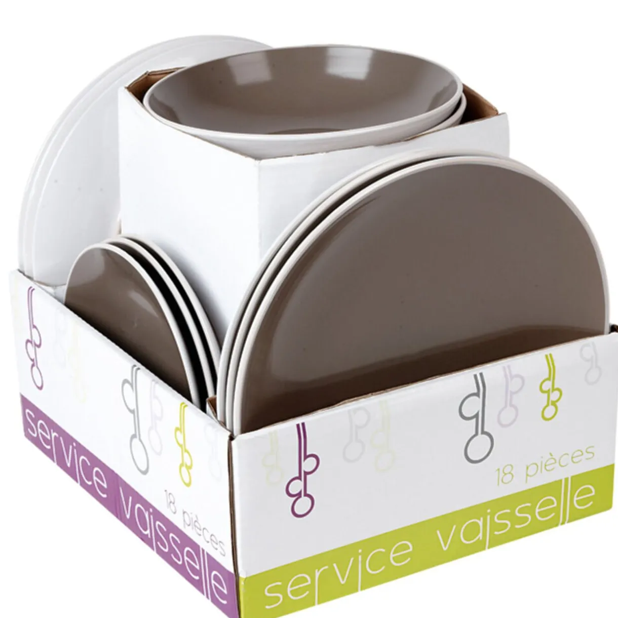 Service vaisselle 18 pièces^Gifi Outlet