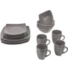 Service vaisselle 16 pièces gris^Gifi Outlet