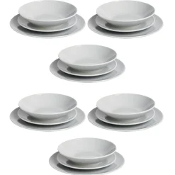 Service vaisselle 18 pièces céramique gris^Gifi Hot