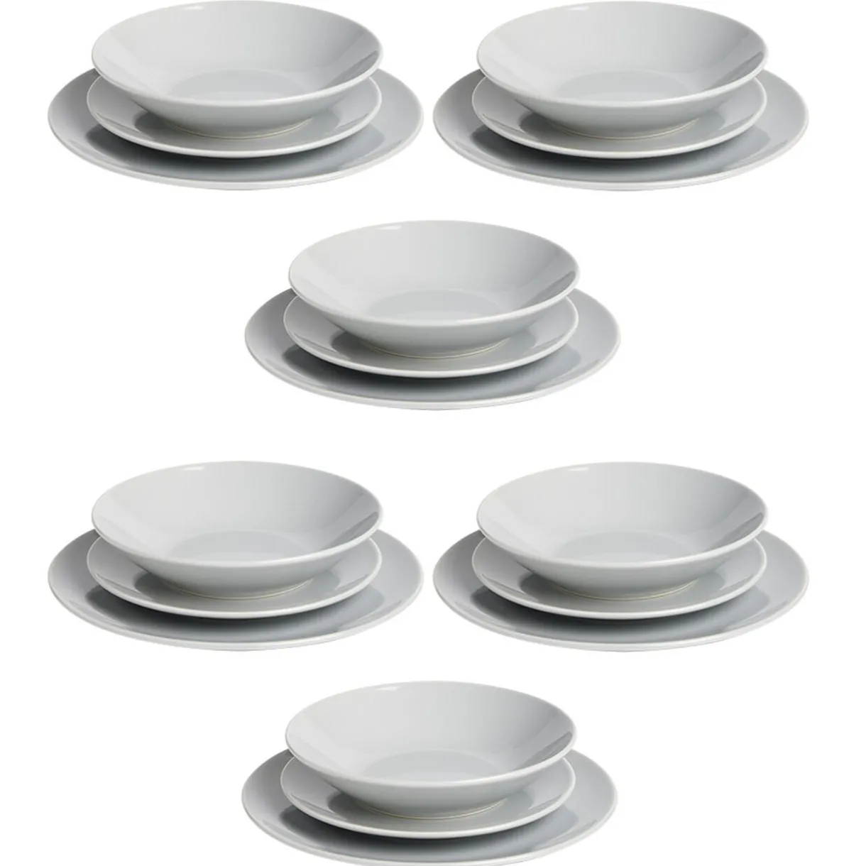 Service vaisselle 18 pièces céramique gris^Gifi Hot